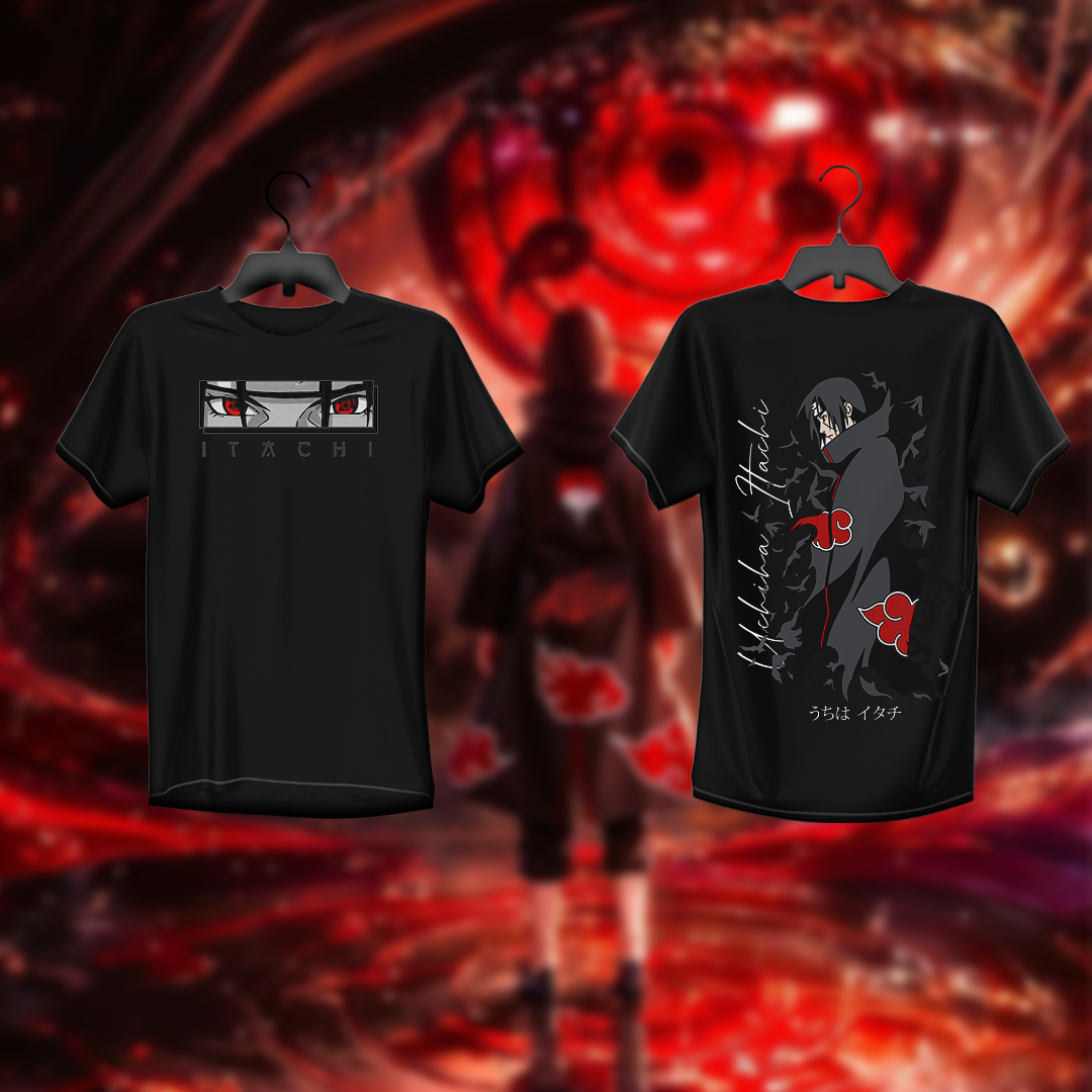 Itachi Uchiha Anime T-Shirt – Front & Back Print