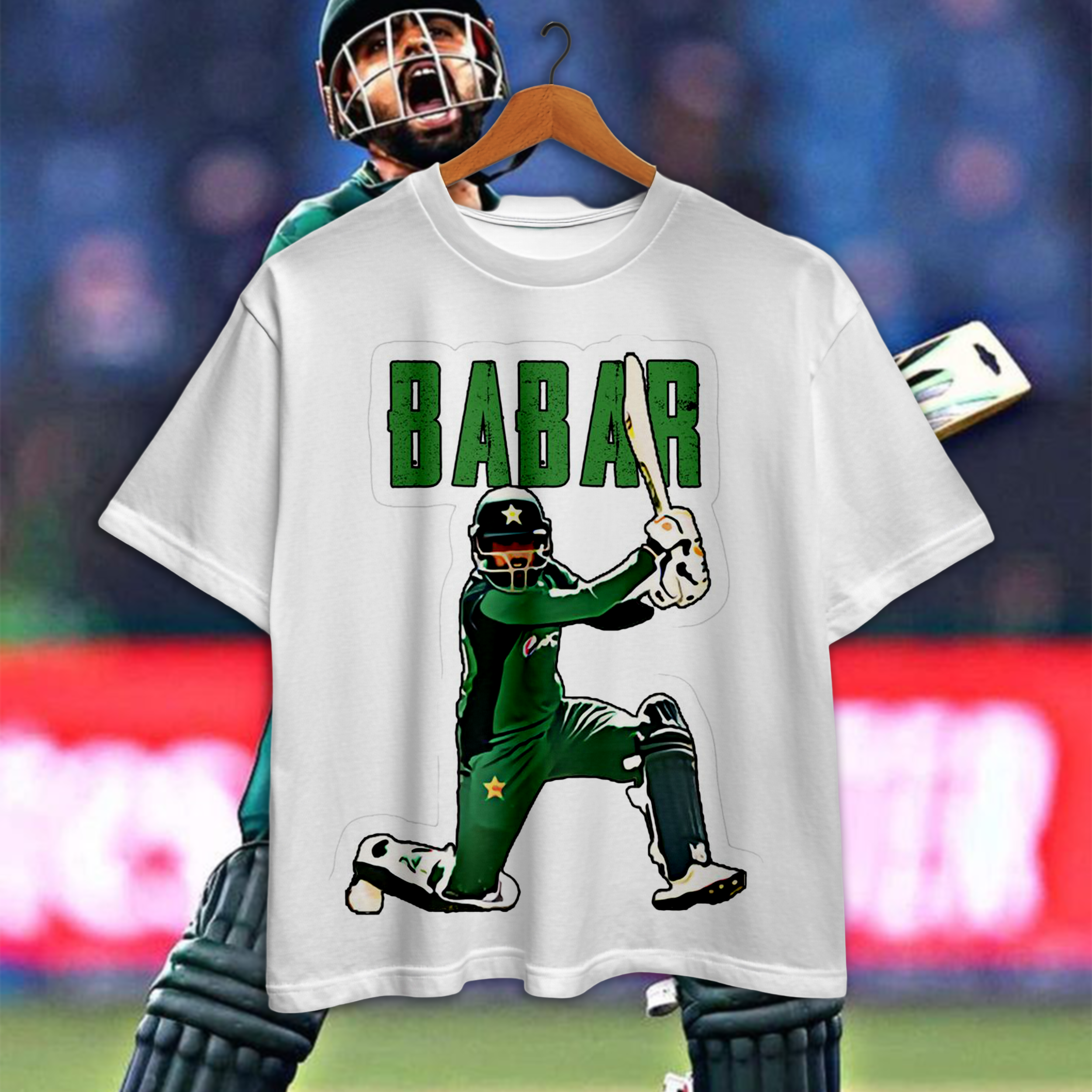 Babar Azam Cricket T-Shirt