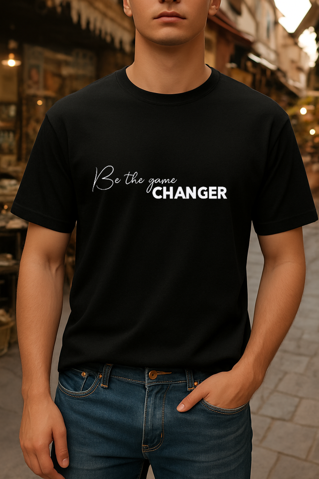 Be The Game Changer, Street Wear Black shirt (Black Theem) (Copy)