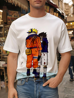 Sasuke’s Chidori Strike on Naruto – White Anime Shirt