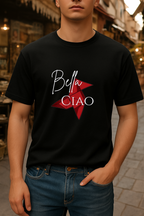 Bela Ciao Money Heist  T-shirt (Black Theme)