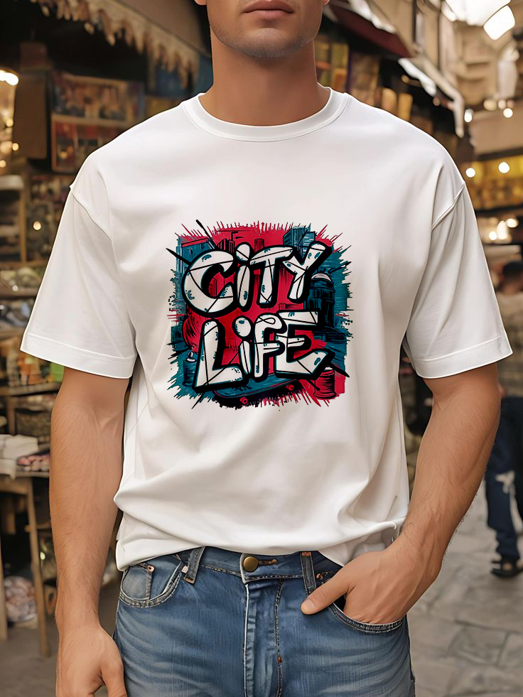 City Life Street Wear White Shirt