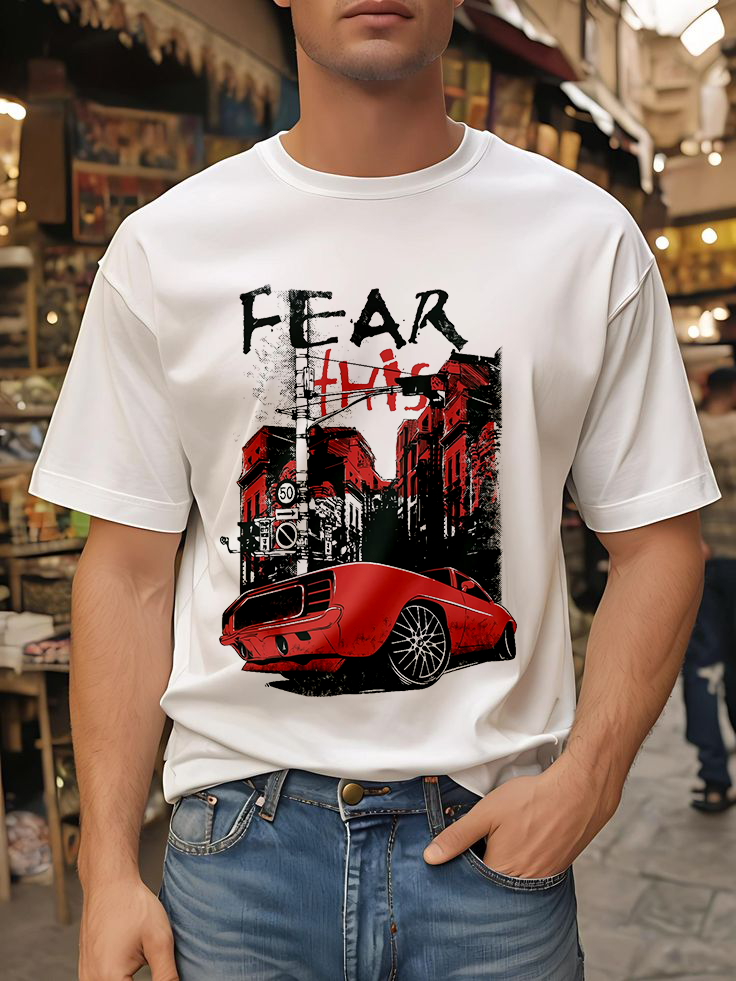 Fear This| Street Wear White Shirt