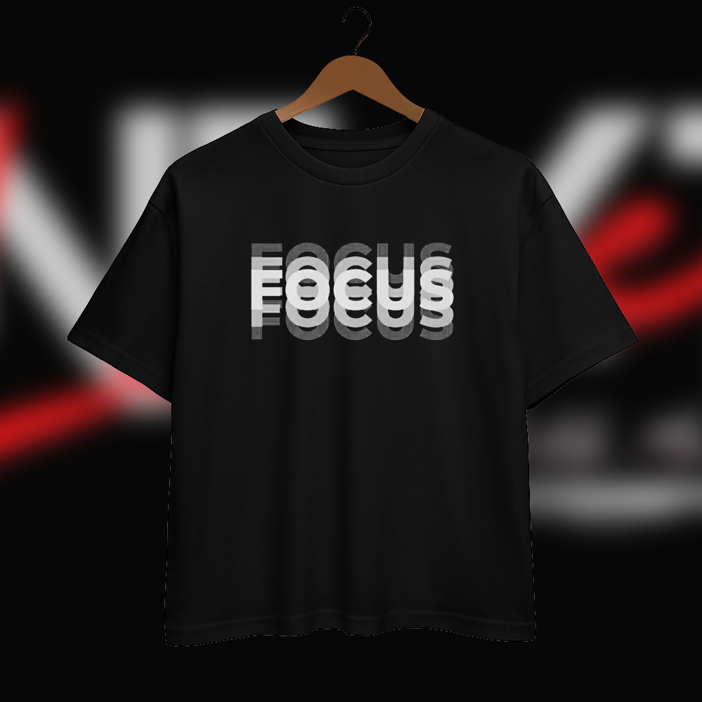 Focus Street Wear Black shirt (Black Theem)