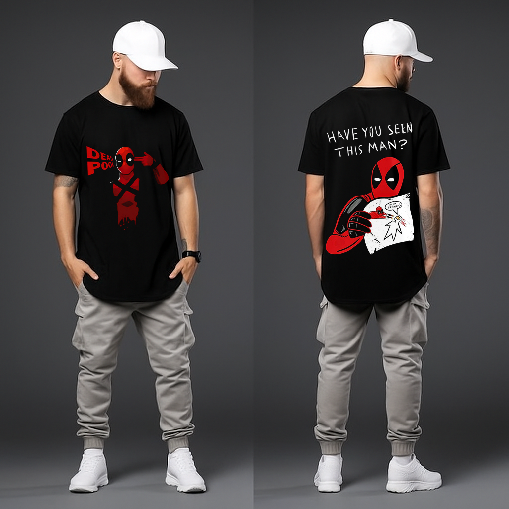 Deadpool Black T-Shirt | Short & Long Sleeve