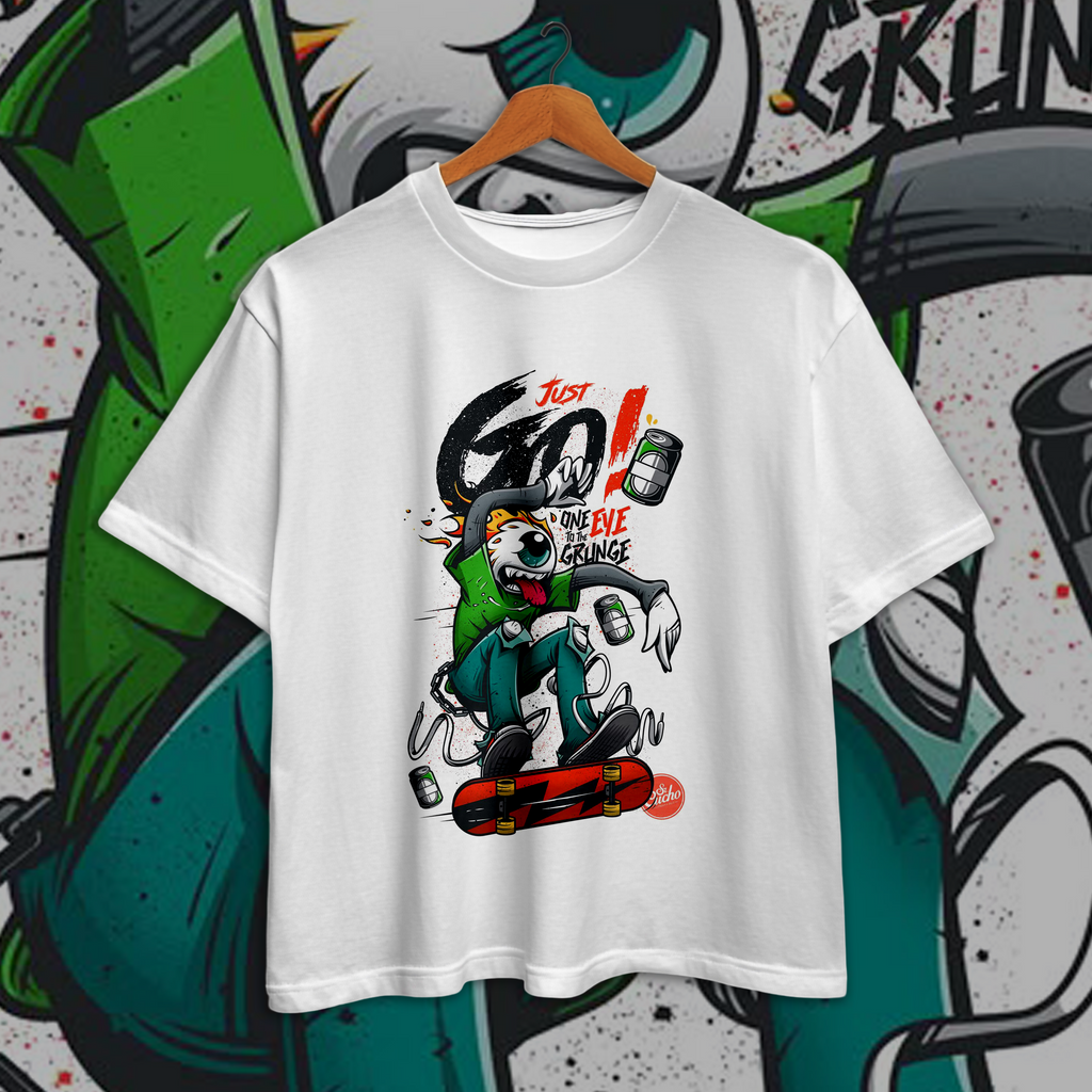 Just Go| Street Wear White Shirt