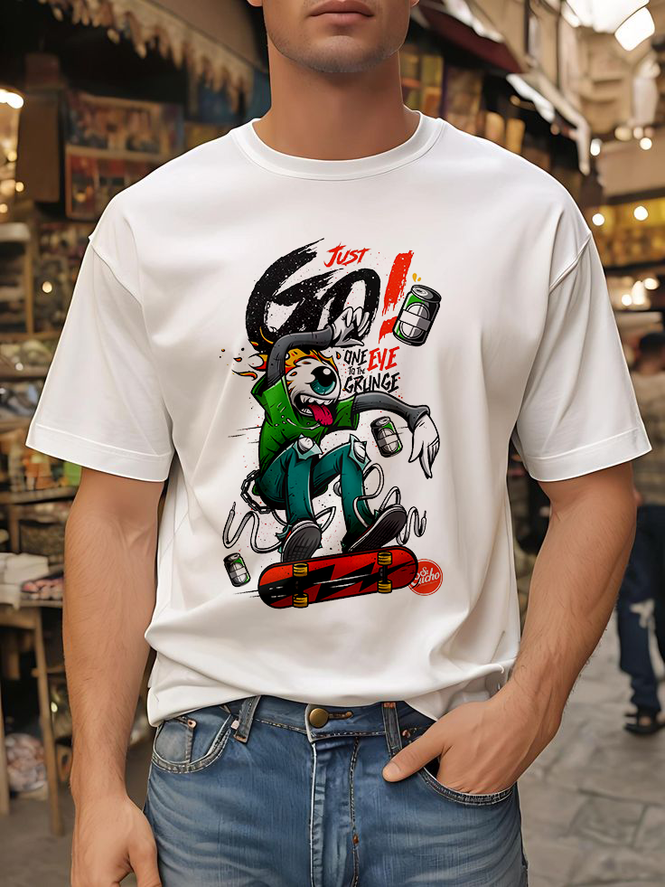 Just Go| Street Wear White Shirt