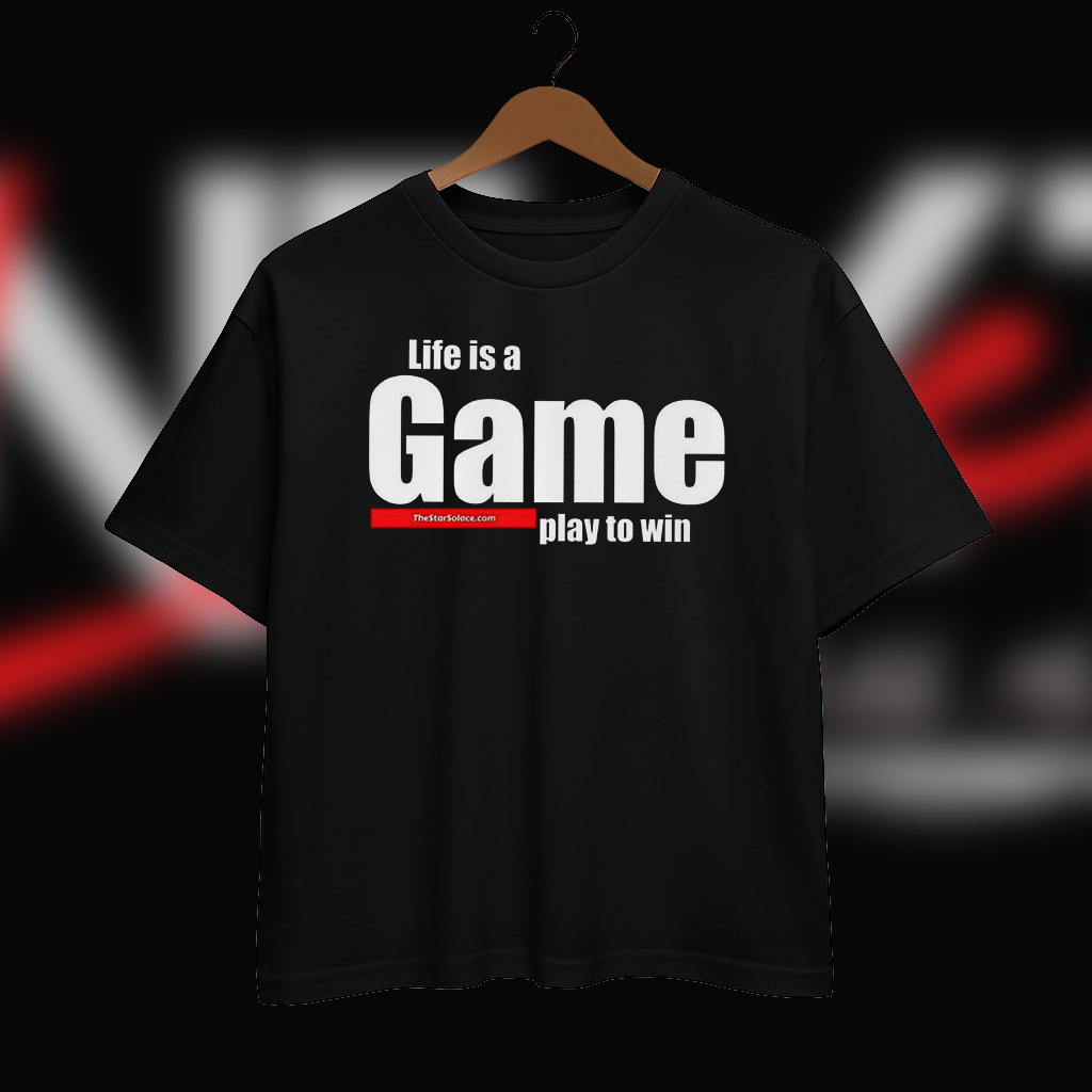 Life Is A Game Street Wear Black shirt (Black Theem)