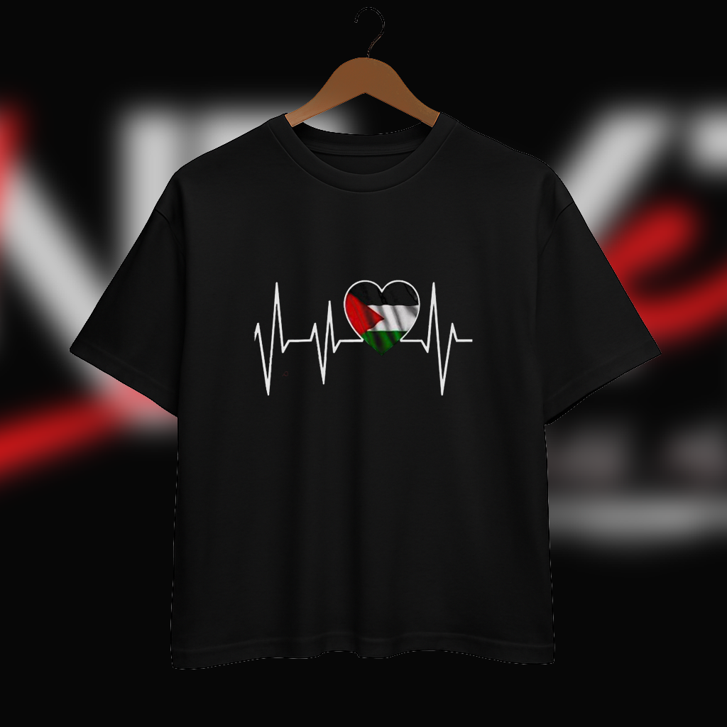 Palestine  Street Wear Black shirt (Black Theem)