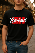 Strength Is Earned Street Wear Black shirt (Black Theme)