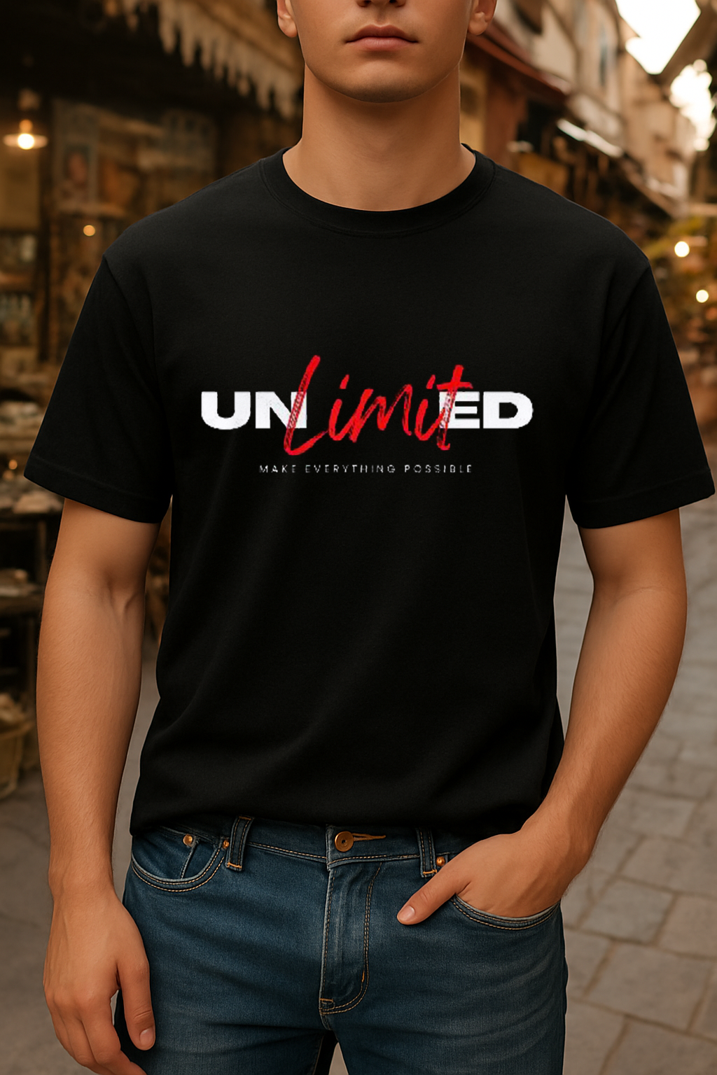 Unlimited  Street Wear Black shirt (Black Theme)