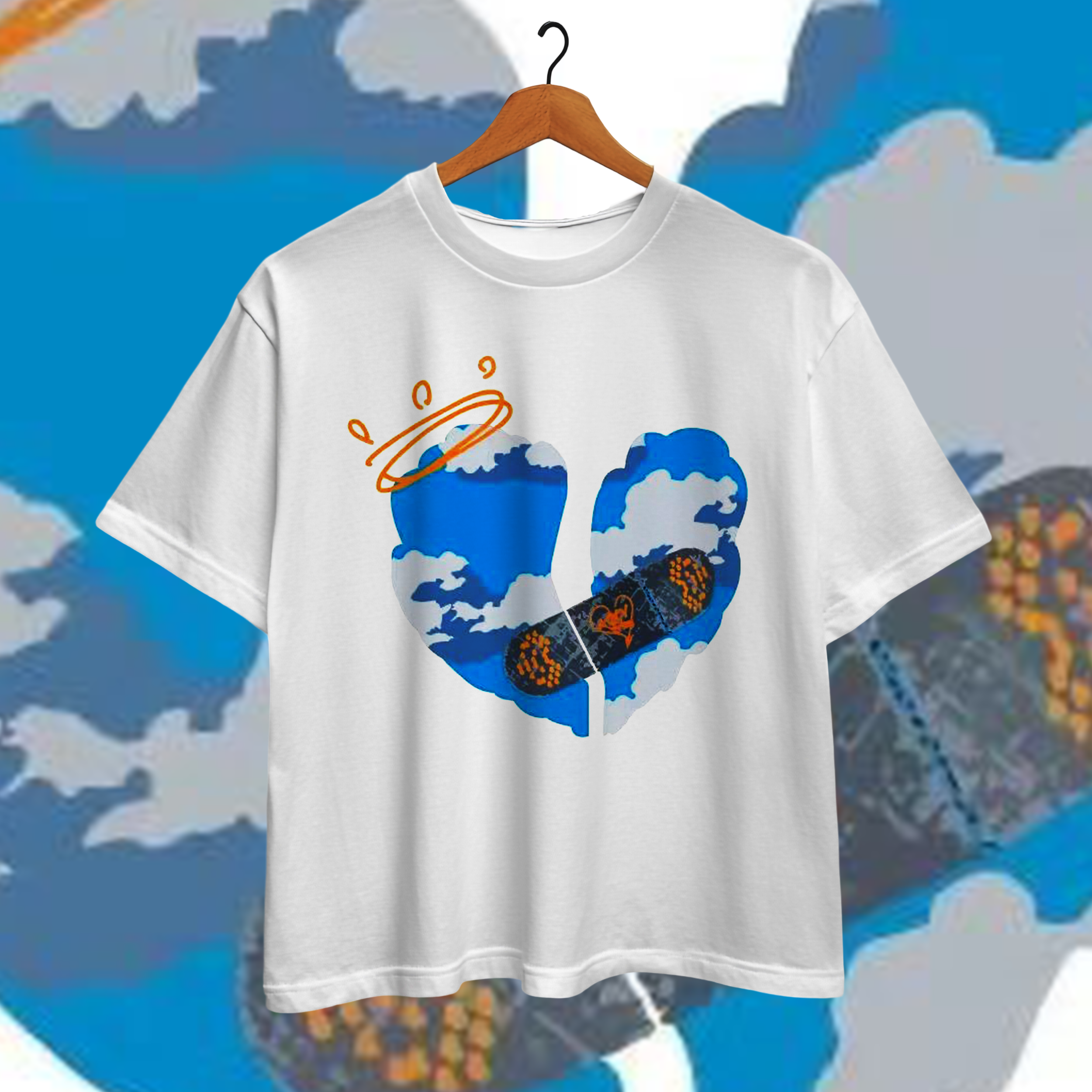 Broken Heart Cloud Sweatshirt | Full & Short Sleeve | Worn and Style